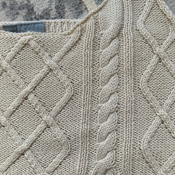 SKY & SPARROW | Cream Cropped Knit Tank Top - Picture 2 of 5